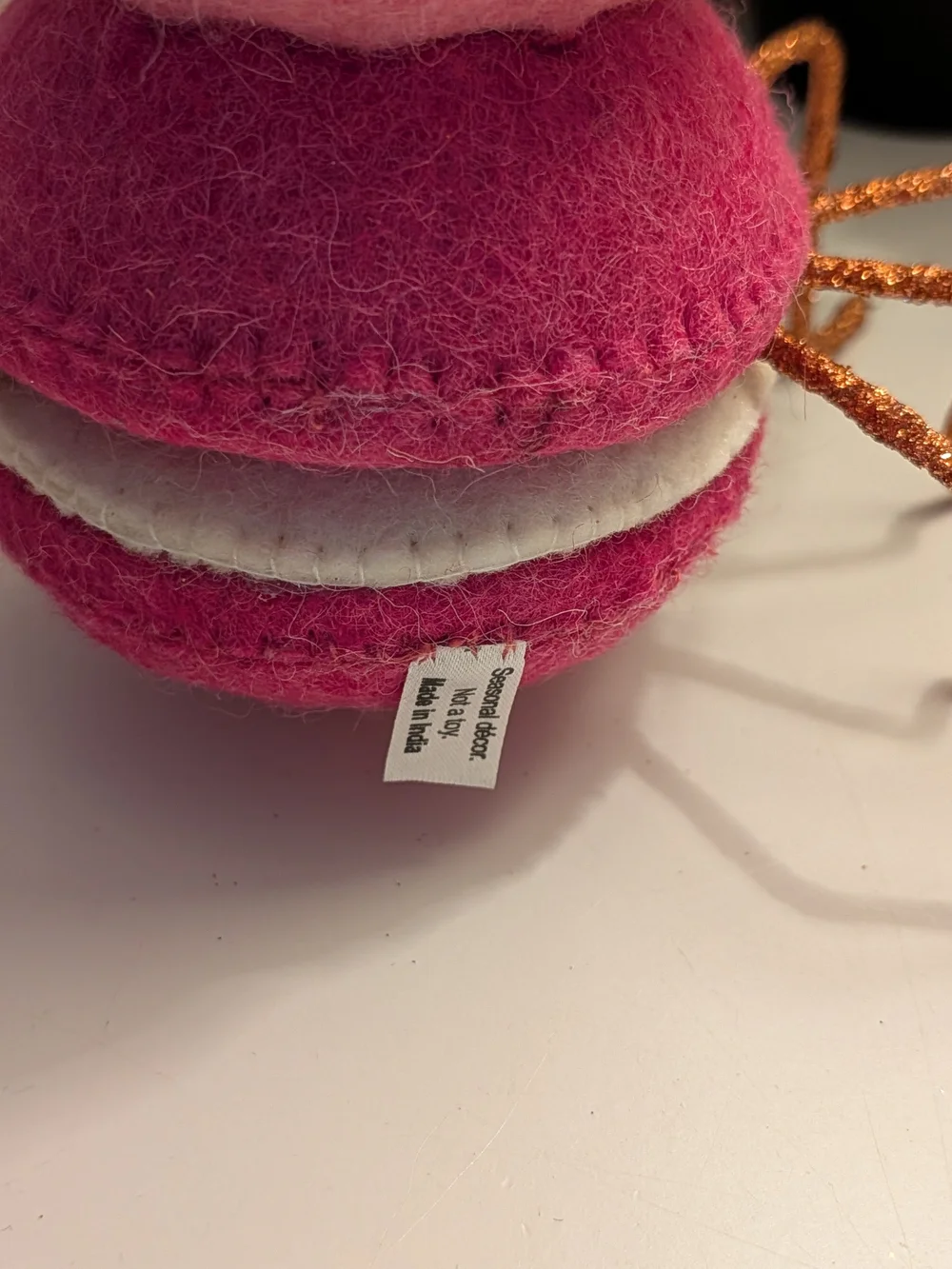 Pink Stacked Plush Spider Toy - Kids